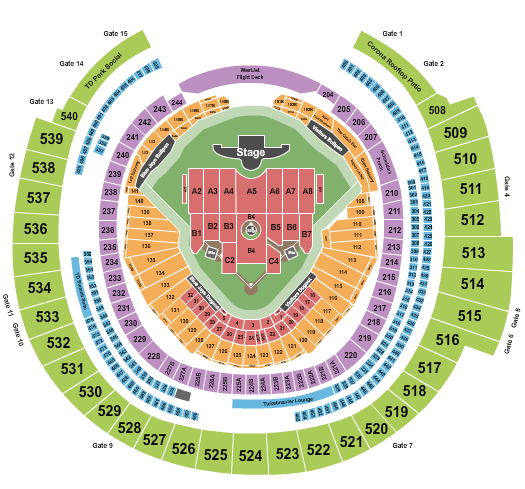 Rogers Centre Ed Sheeran Seating Chart